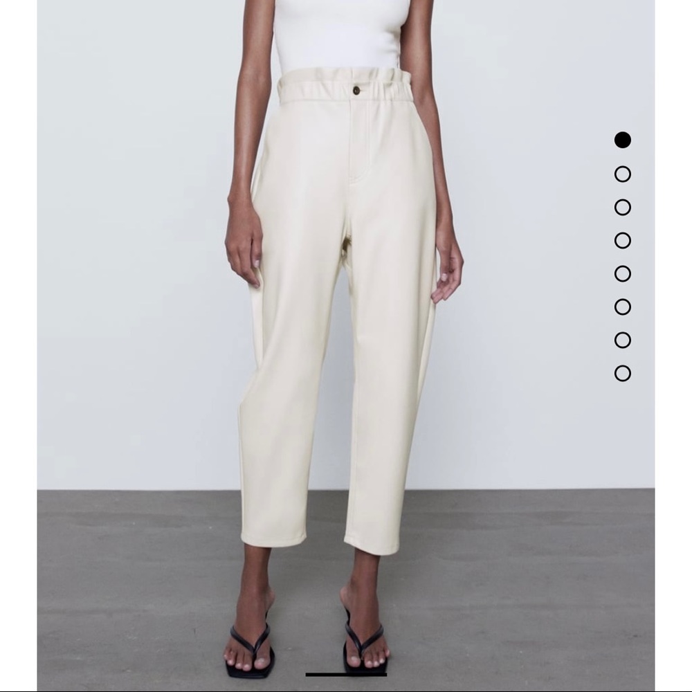 Zara faux leather pants